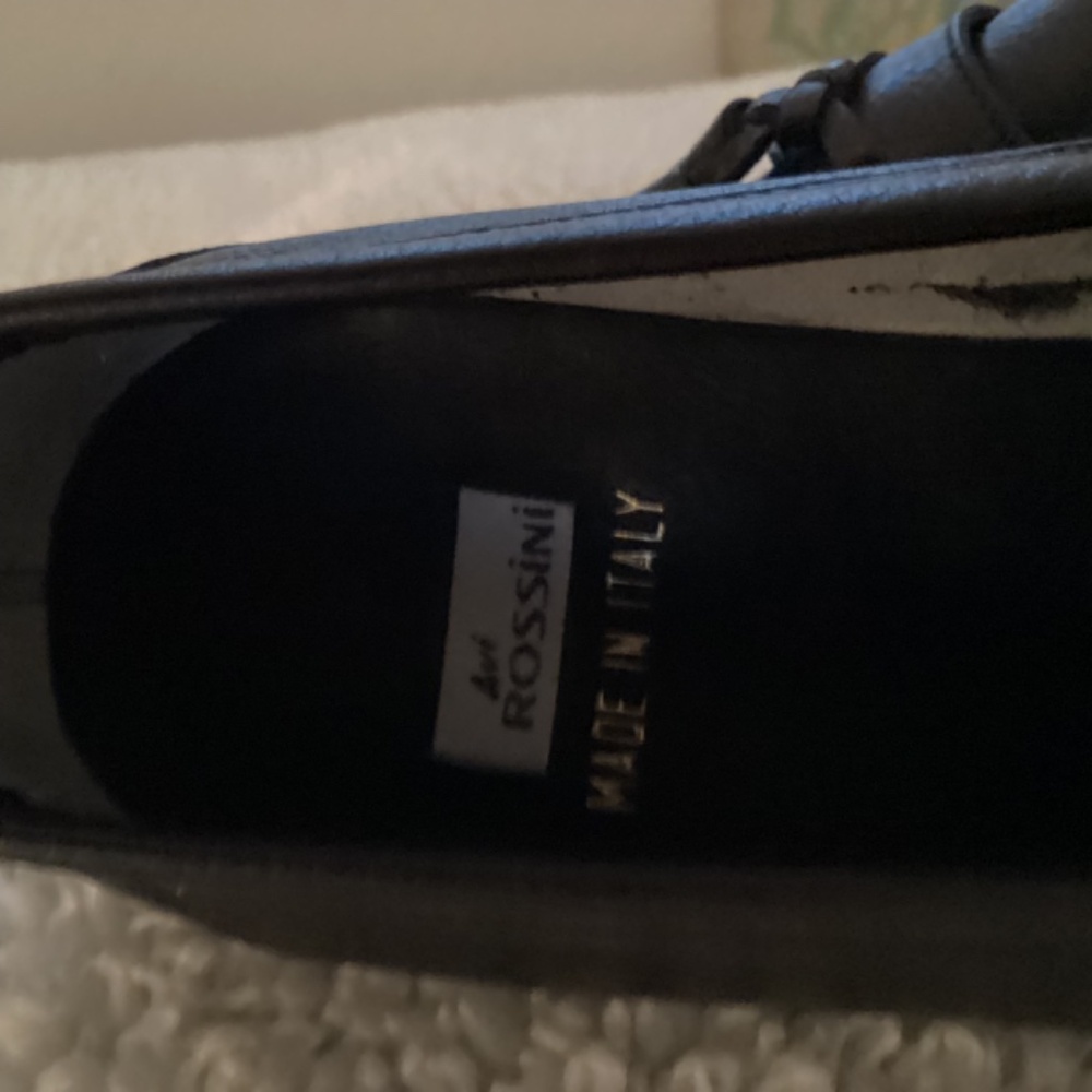 Avi Rossini, NWT, men’s navy blue loafers with tassels, size 5 - Picture 8 of 10